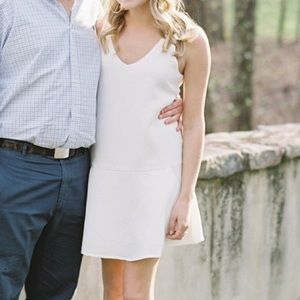 BB Dakota White Waffle Mini Dress